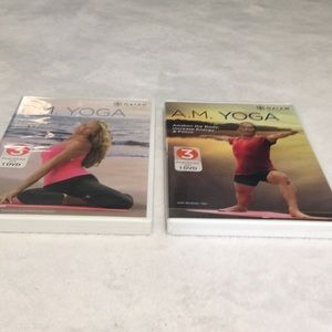 Gaiam  A.M. Yoga dvd with Rodney Yee & P.M.Yoga dvd with Colleen Saidman